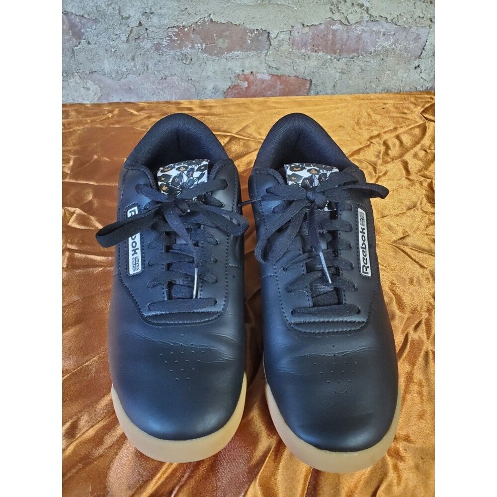Reebok Princess Black Leopard Cheetah Animal Print - Women’s Size 8.5 New K - Picture 3 of 5